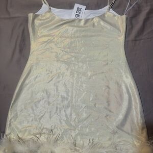 12th Tribe Shimmering Gold Dress